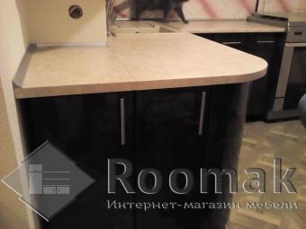 Кухня золото/мокко Мода (МДФ пленка) 7