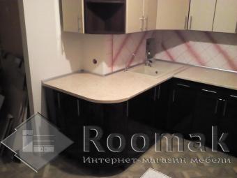 Кухня золото/мокко Мода (МДФ пленка) 4