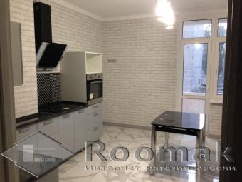 Кухня Хай-тек серая глянец (МДФ пленка) 4