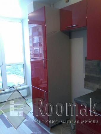 Кухня красная Колор Микс (МДФ крашенный) 3