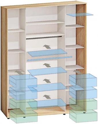 Шкаф купе Макси 2Д 1,5м Комфорт Мебель foto 2