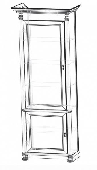 Витрина одинарная Тоскана Арт foto 2