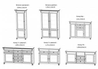 Витрина одинарная Тоскана Арт foto 6