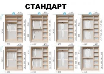 Шкаф-купе Киевский стандарт 2Д 1,8м