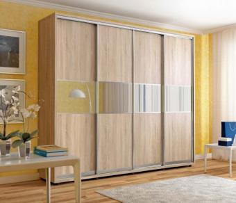 Шкаф-купе Киевский стандарт 4Д 2,6м foto 2