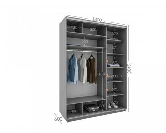 Шкаф-купе Практик 65 2Д 1,8м