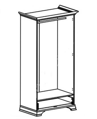 Шкаф платяной SZF2D1S Кентуки foto 2