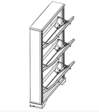 Тумба для обуви_3D Вайт foto 2