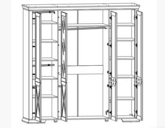 Шкаф SZF4D Марсель foto 4