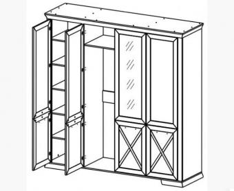 Шкаф SZF4D Марсель foto 3